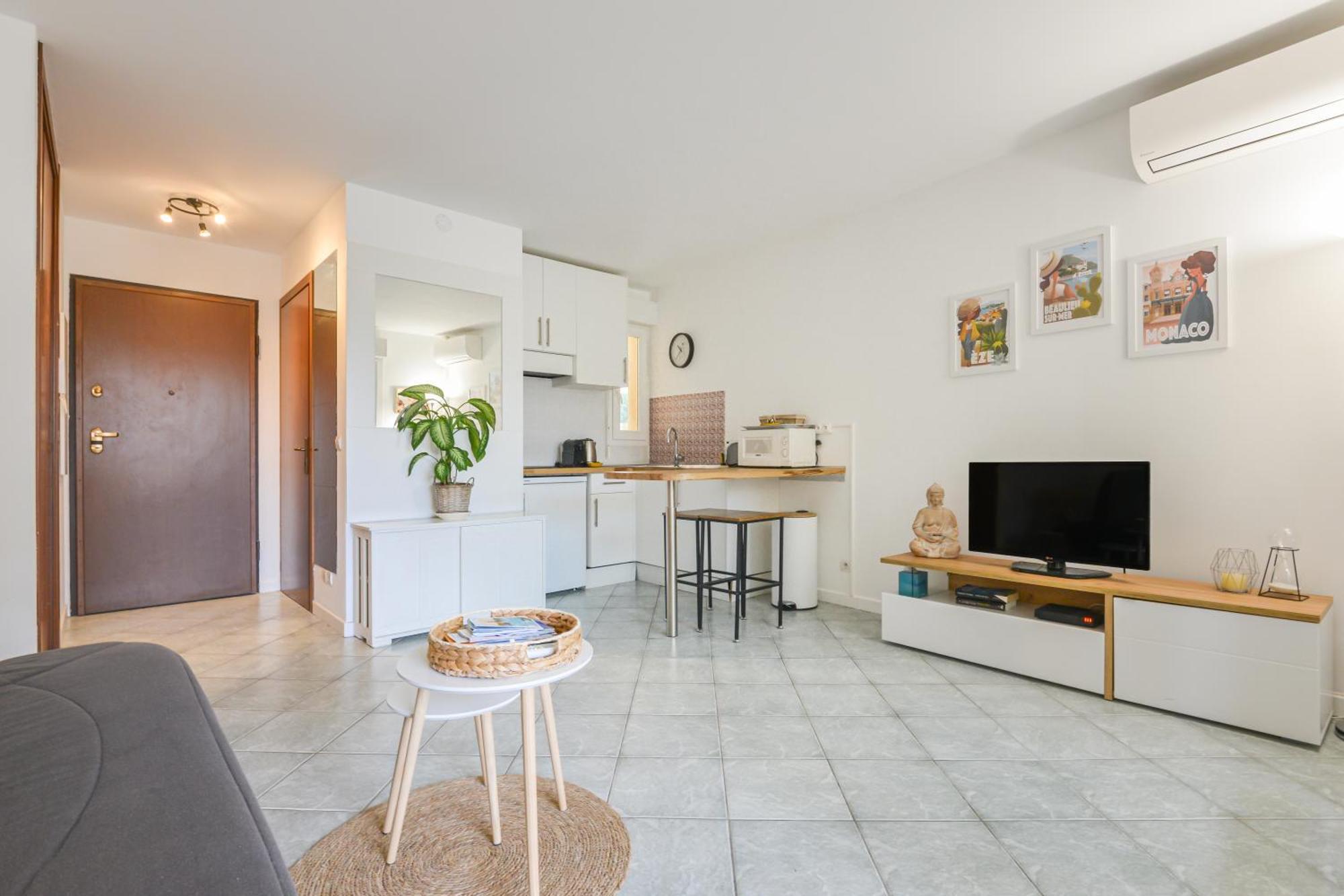 Magnifique Au Calme, Climatisation, Parking, Wifi. Apartamento Beaulieu-sur-Mer